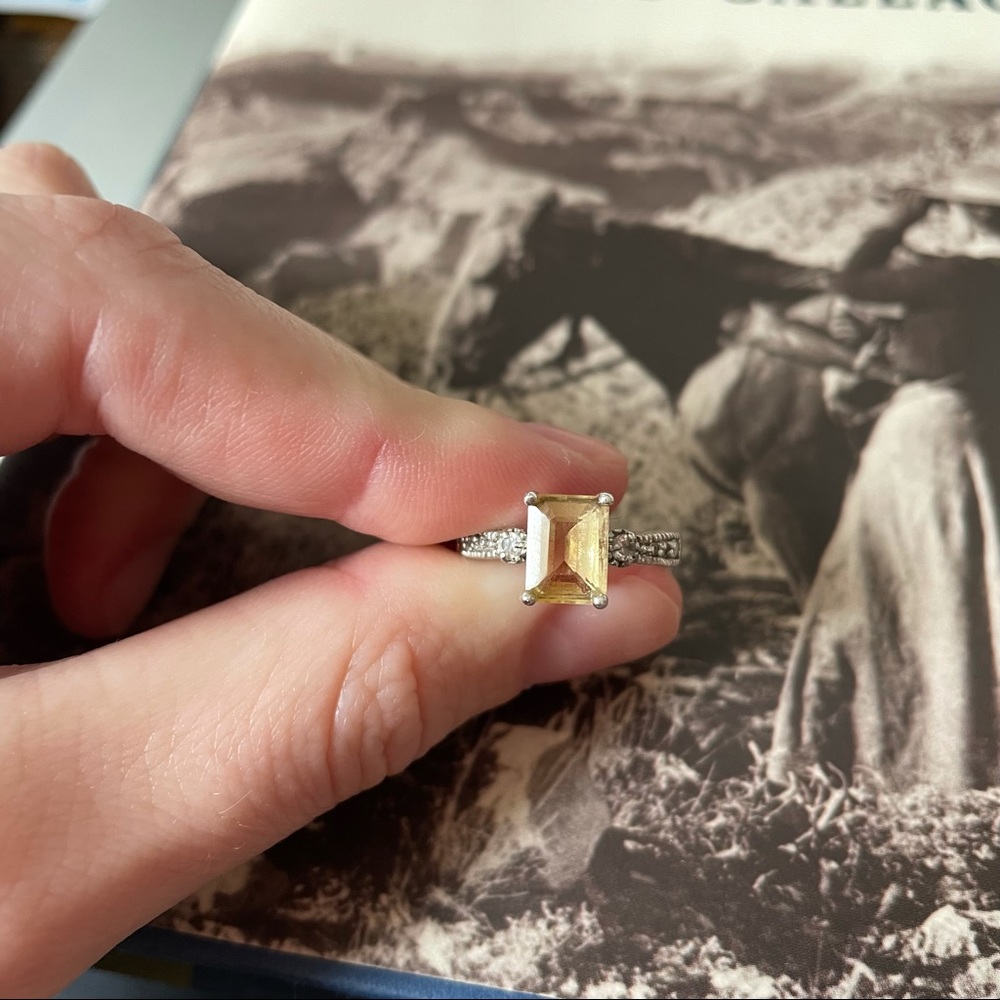 Yellow Amber Ring